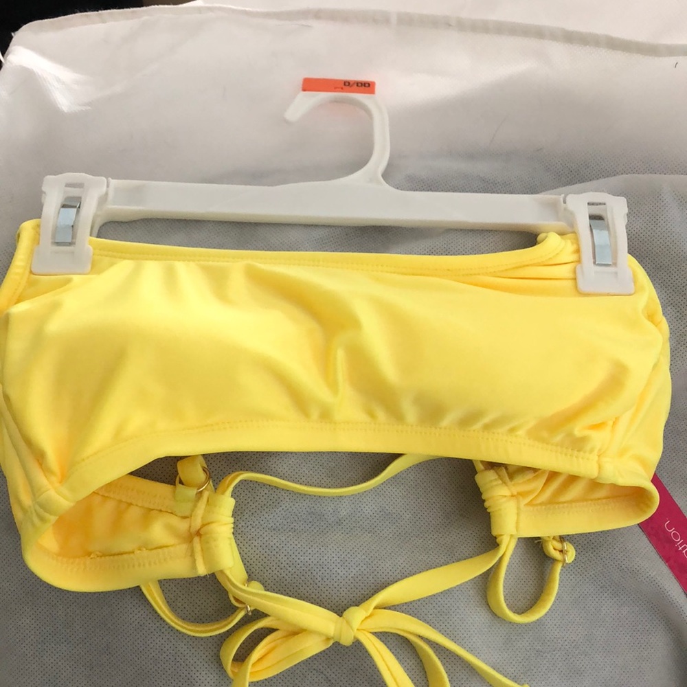 Yellow bikini top